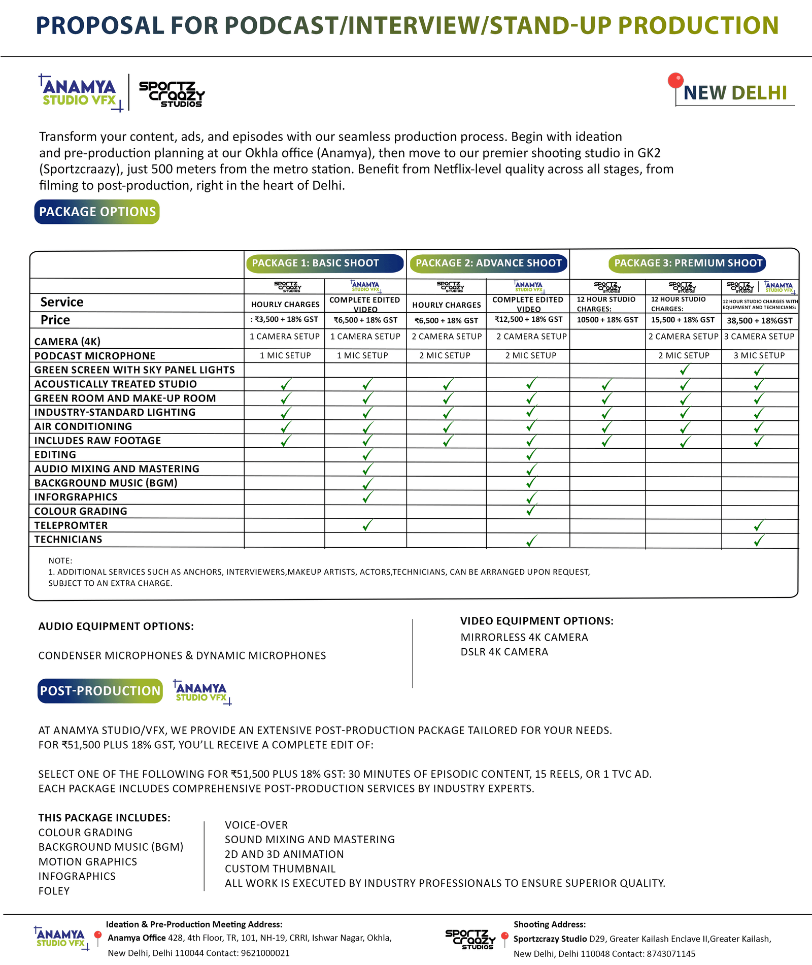 Proposal for SPORTSCRAZY Studio